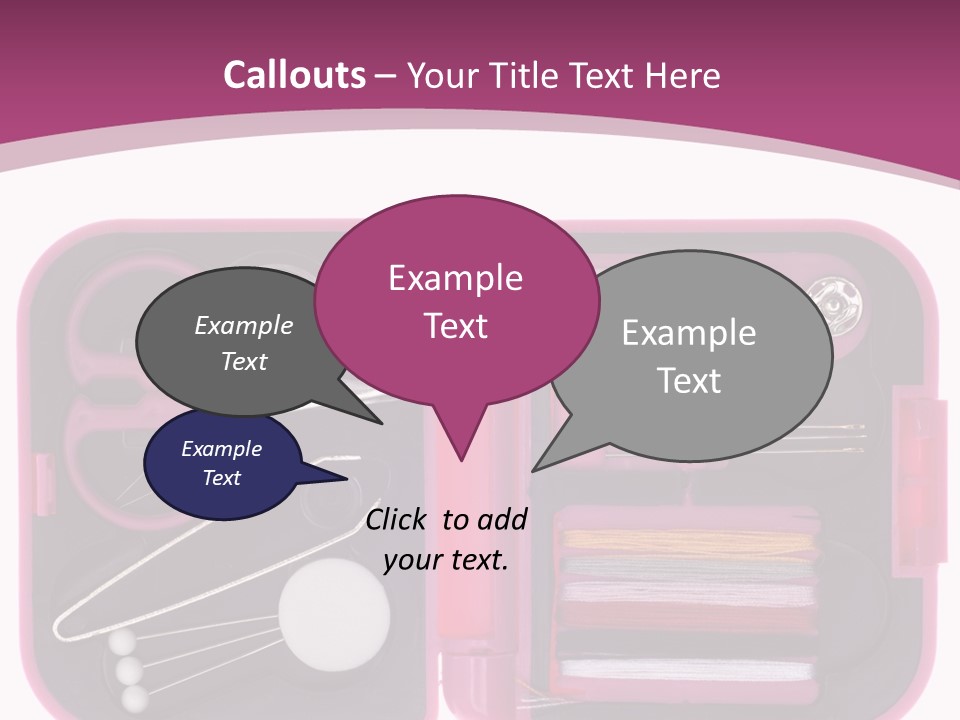 Threader Scissors Tweezers PowerPoint Template