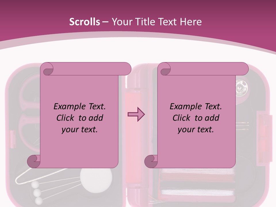 Threader Scissors Tweezers PowerPoint Template