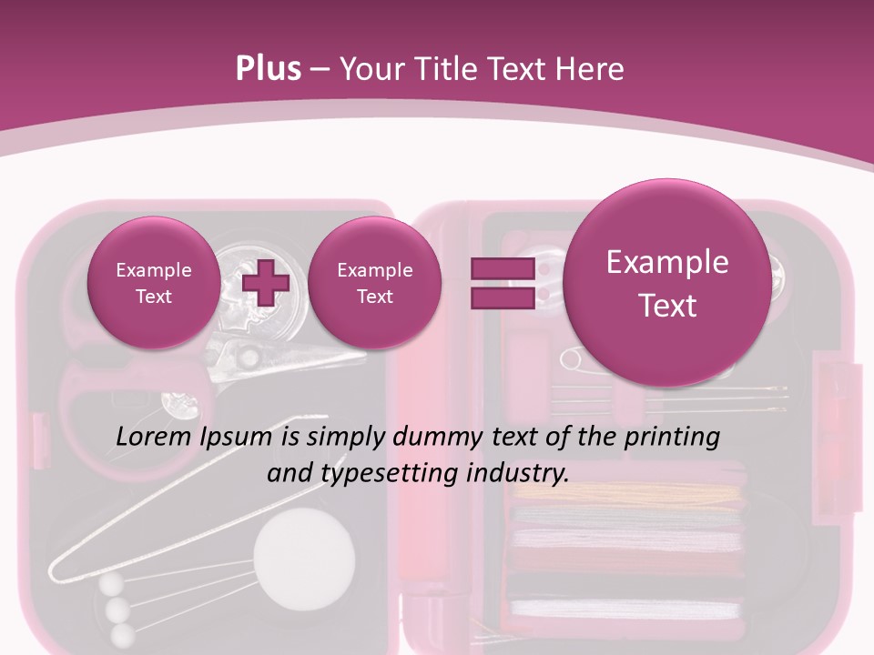 Threader Scissors Tweezers PowerPoint Template