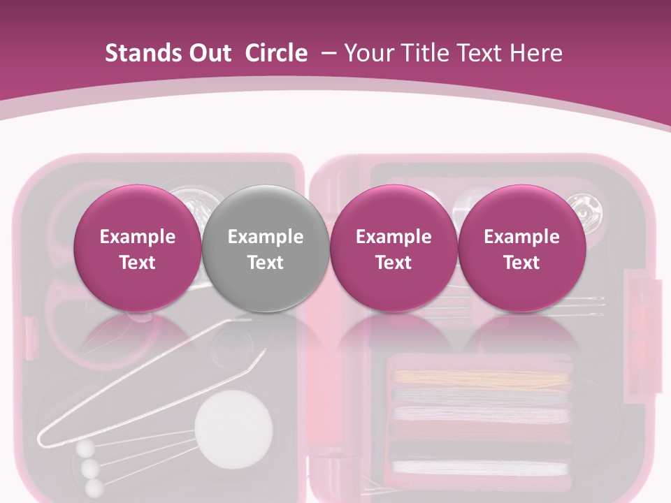 Threader Scissors Tweezers PowerPoint Template