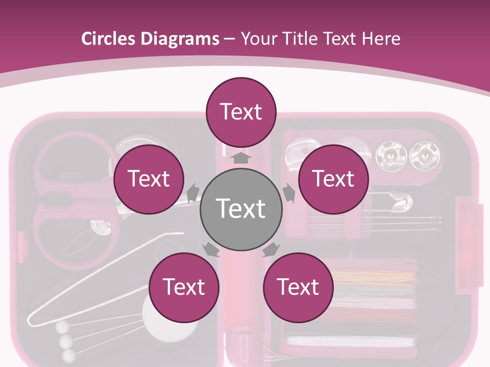 Threader Scissors Tweezers PowerPoint Template