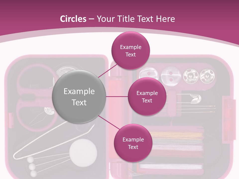 Threader Scissors Tweezers PowerPoint Template