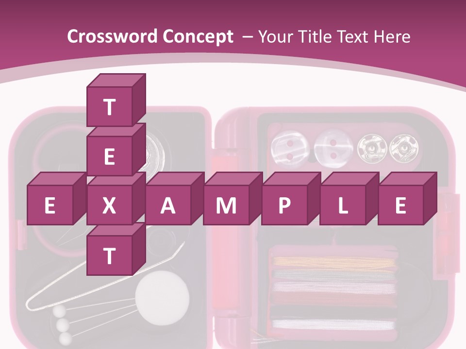 Threader Scissors Tweezers PowerPoint Template