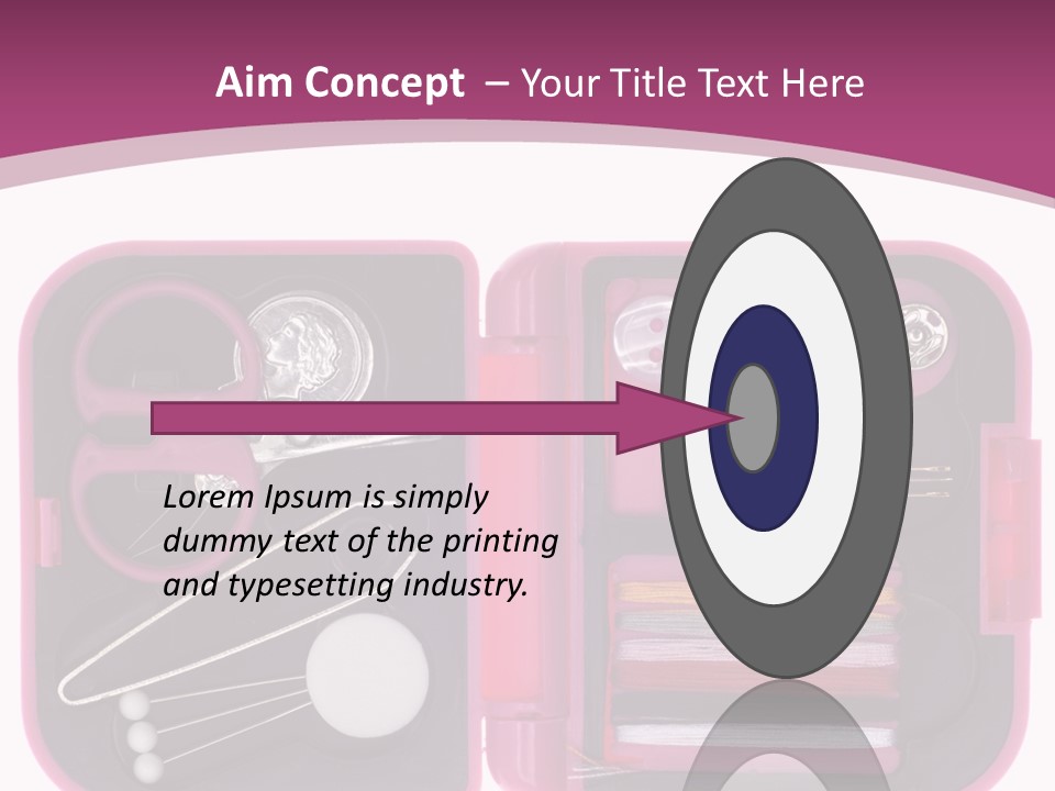 Threader Scissors Tweezers PowerPoint Template