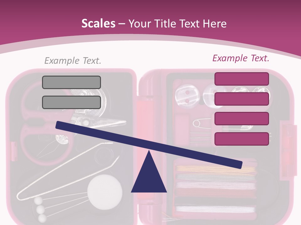 Threader Scissors Tweezers PowerPoint Template