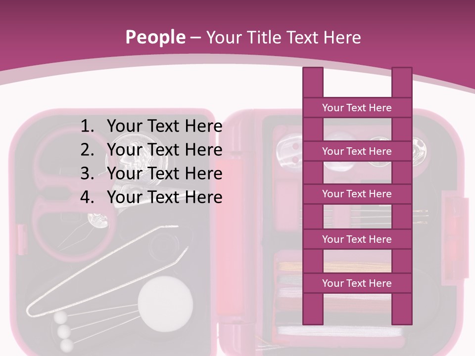 Threader Scissors Tweezers PowerPoint Template