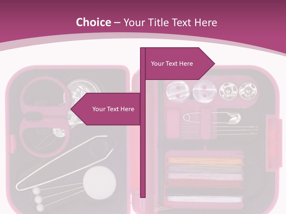Threader Scissors Tweezers PowerPoint Template