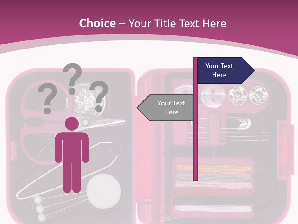 Threader Scissors Tweezers PowerPoint Template
