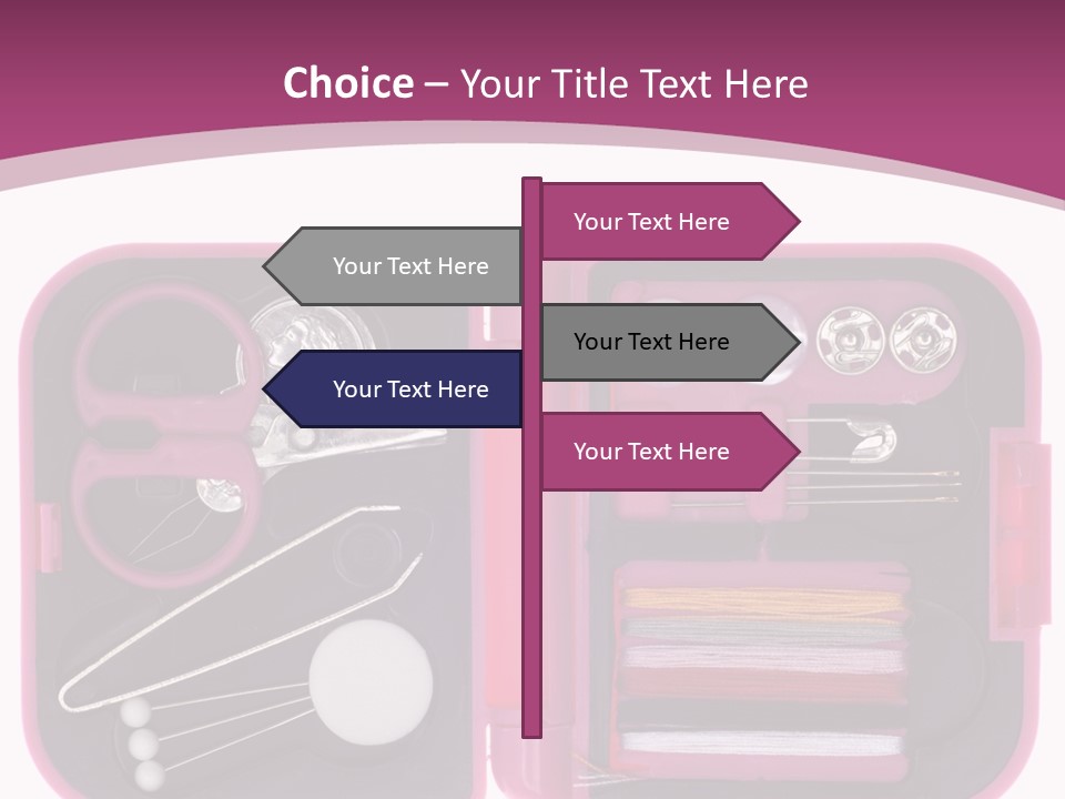 Threader Scissors Tweezers PowerPoint Template