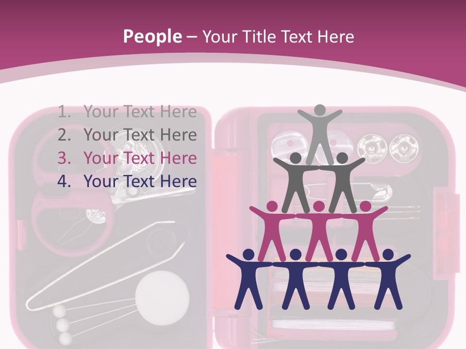 Threader Scissors Tweezers PowerPoint Template