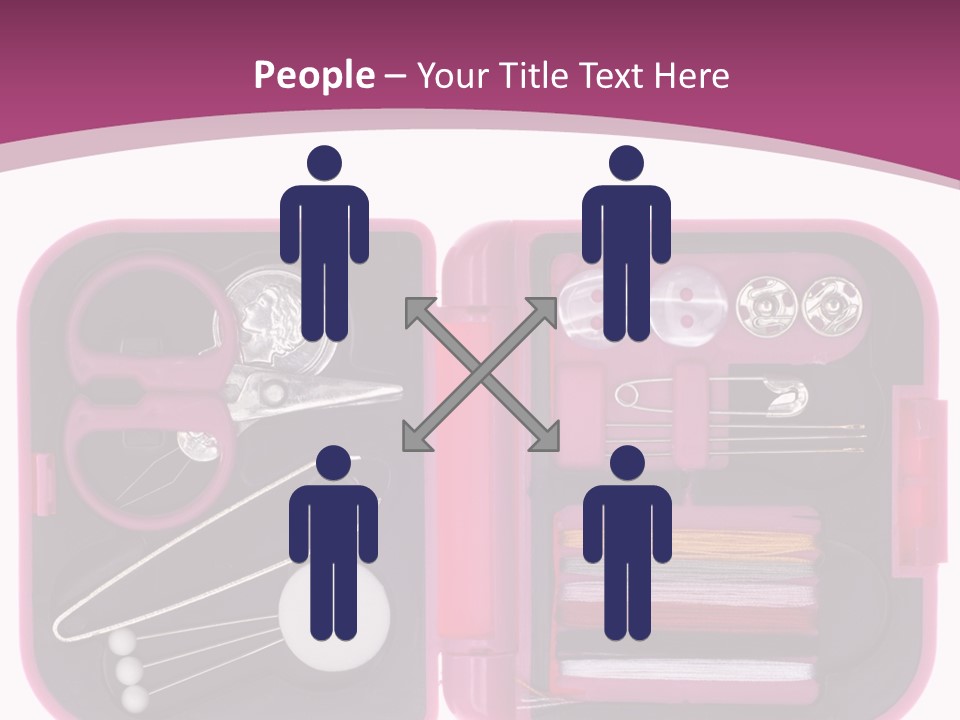 Threader Scissors Tweezers PowerPoint Template