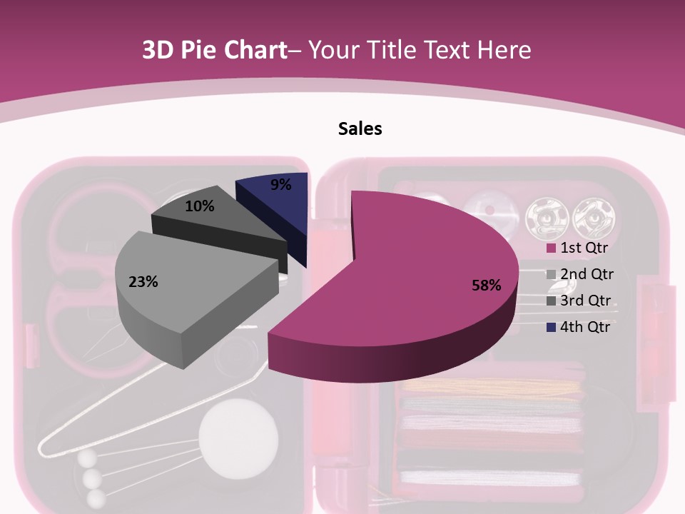 Threader Scissors Tweezers PowerPoint Template