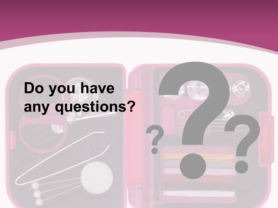 Threader Scissors Tweezers PowerPoint Template