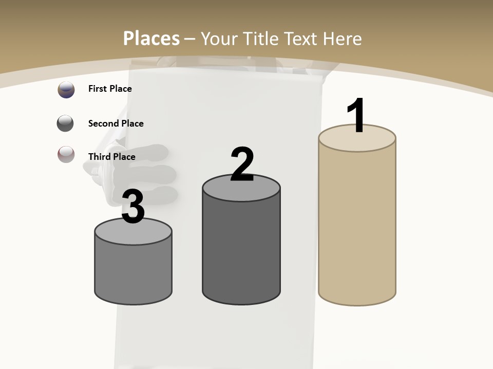 White Tech Robot PowerPoint Template