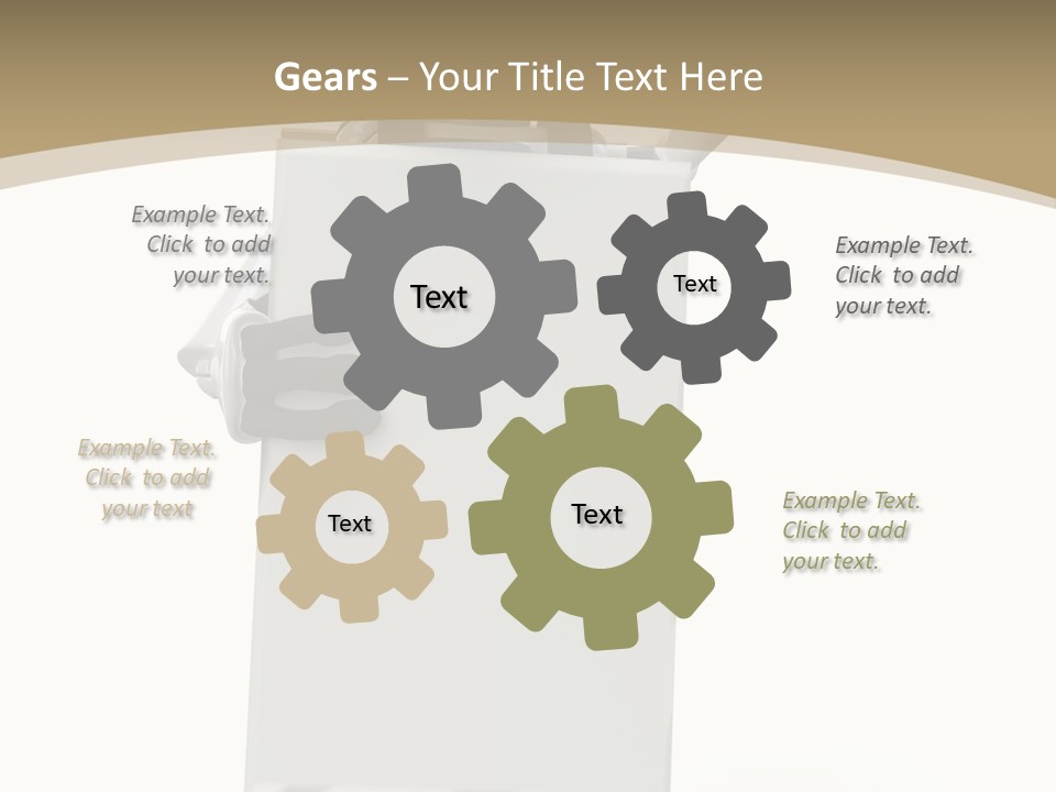 White Tech Robot PowerPoint Template