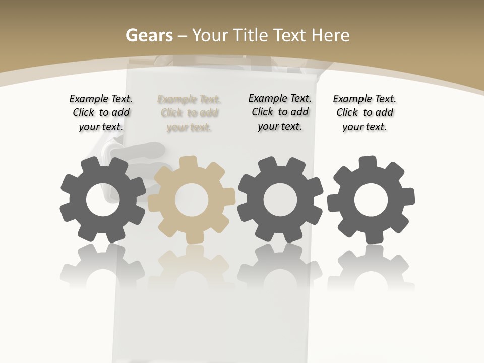 White Tech Robot PowerPoint Template