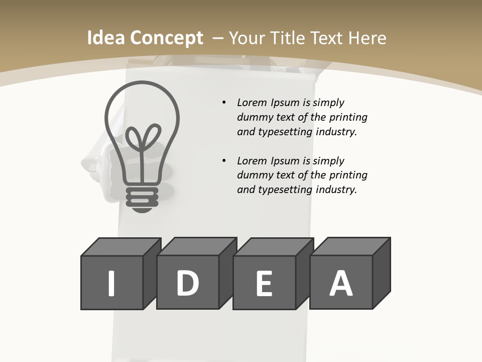 White Tech Robot PowerPoint Template