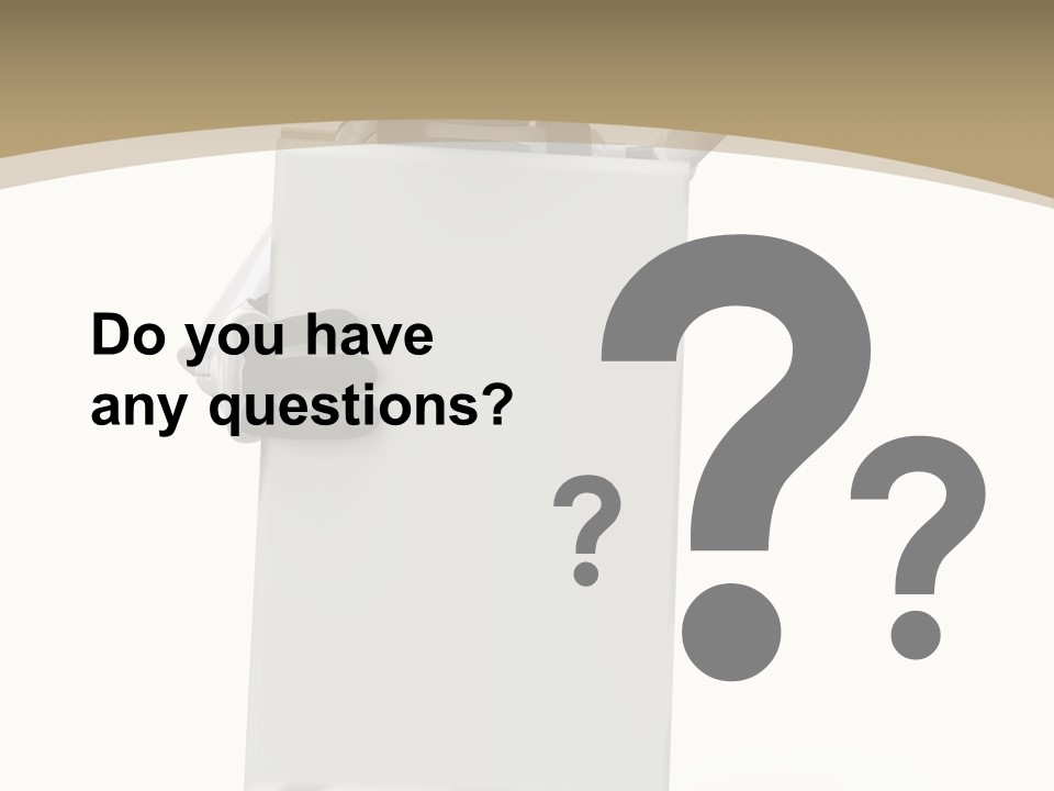 White Tech Robot PowerPoint Template