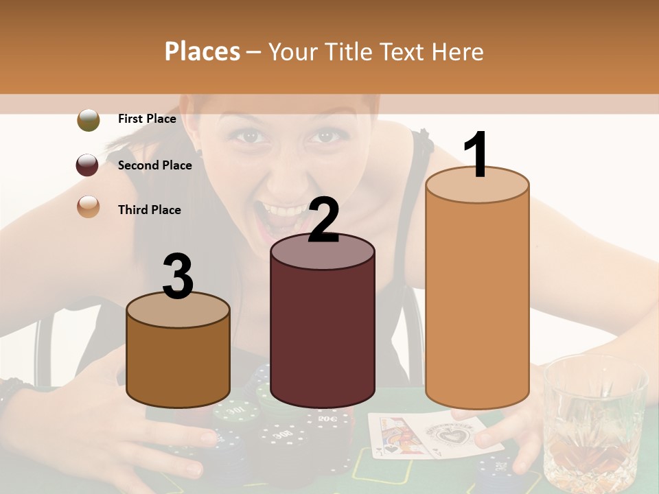 Whiskey Green Female PowerPoint Template