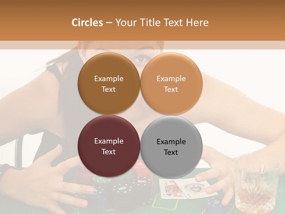 Whiskey Green Female PowerPoint Template