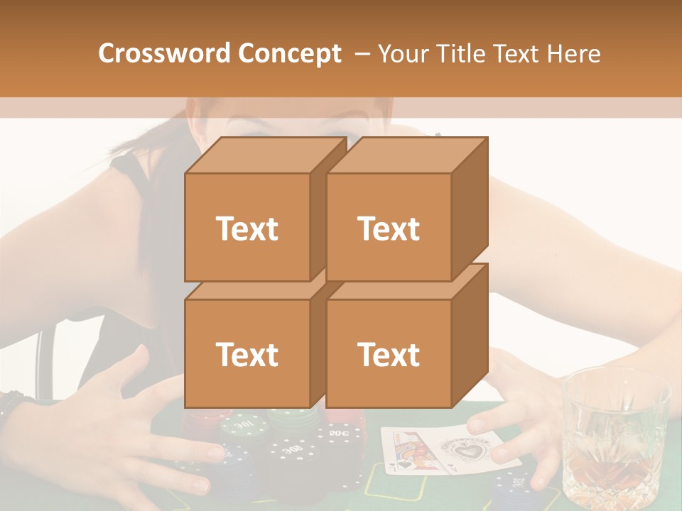 Whiskey Green Female PowerPoint Template