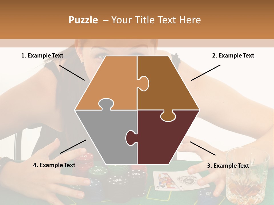 Whiskey Green Female PowerPoint Template