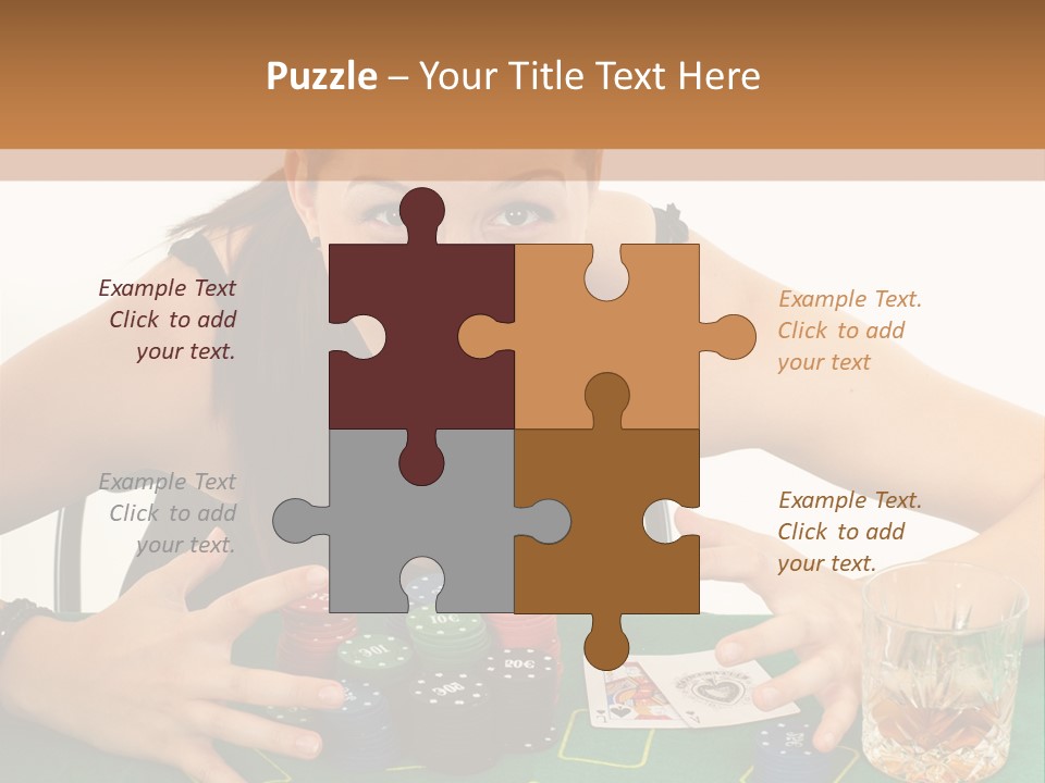 Whiskey Green Female PowerPoint Template