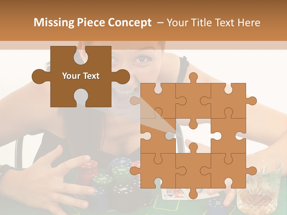 Whiskey Green Female PowerPoint Template