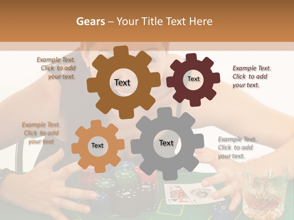 Whiskey Green Female PowerPoint Template