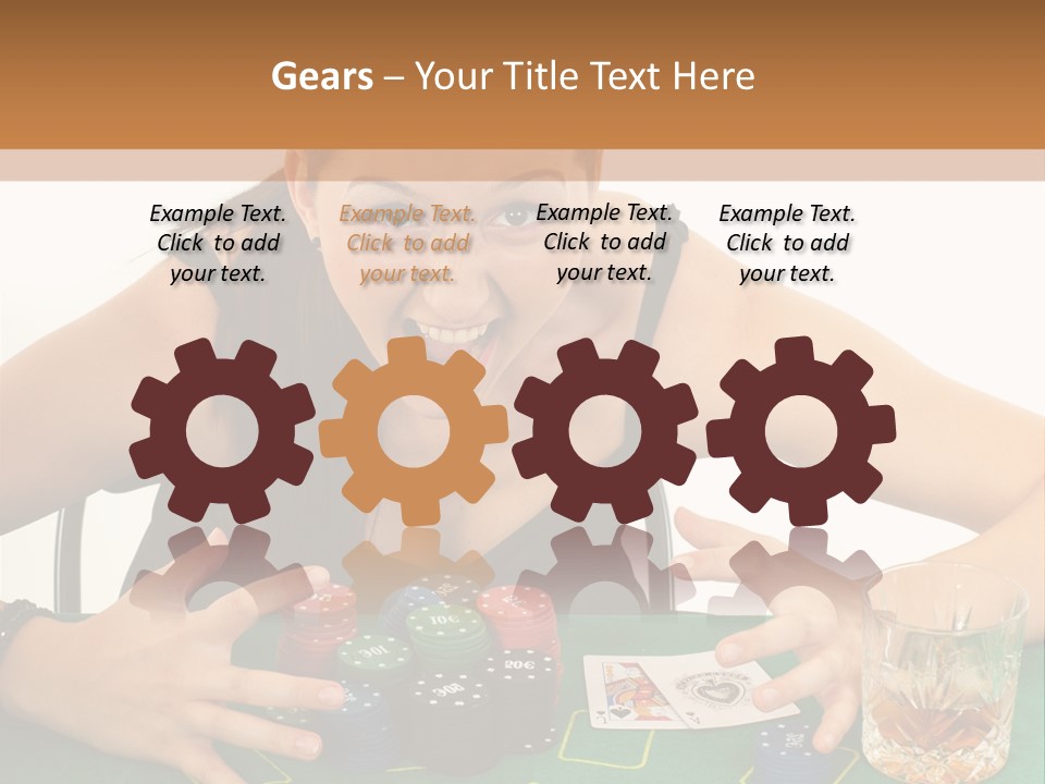 Whiskey Green Female PowerPoint Template