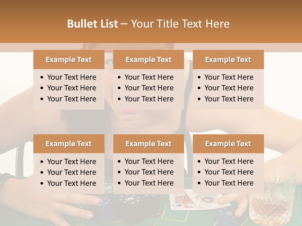 Whiskey Green Female PowerPoint Template