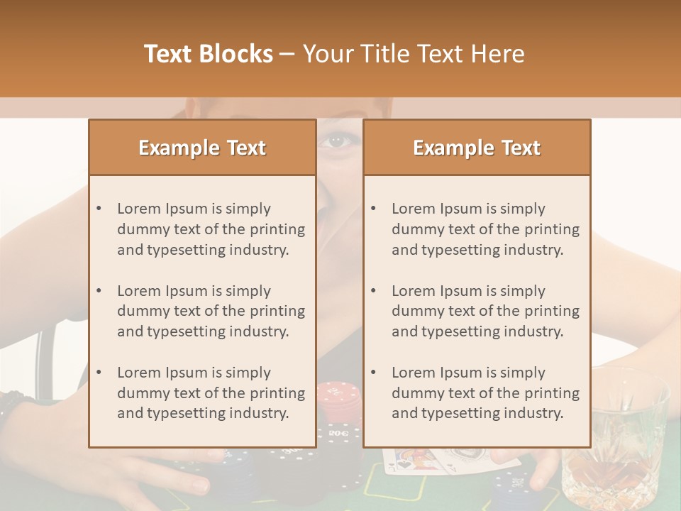 Whiskey Green Female PowerPoint Template