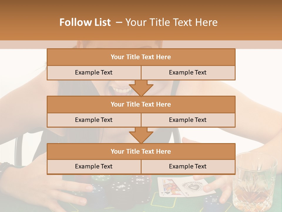 Whiskey Green Female PowerPoint Template