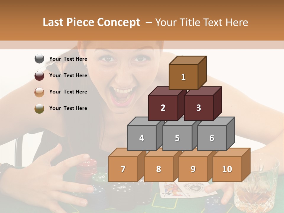 Whiskey Green Female PowerPoint Template