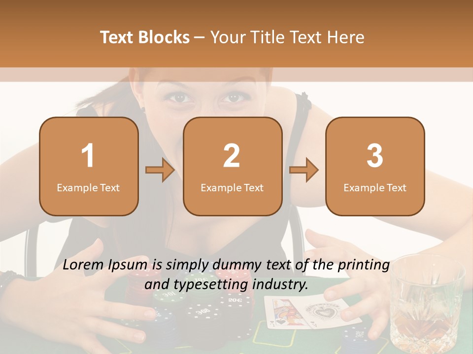 Whiskey Green Female PowerPoint Template