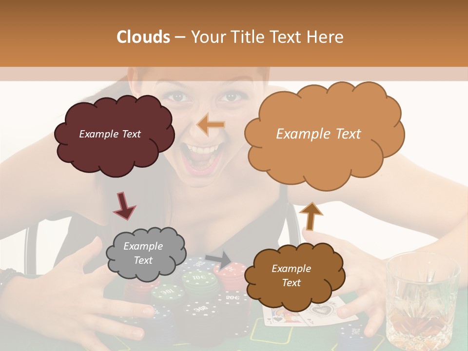 Whiskey Green Female PowerPoint Template