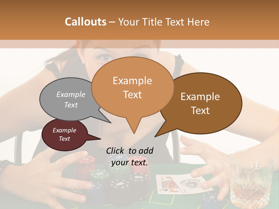 Whiskey Green Female PowerPoint Template