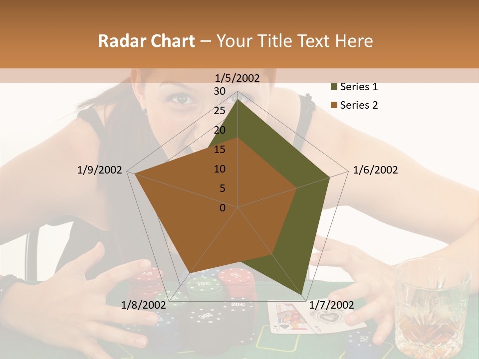 Whiskey Green Female PowerPoint Template