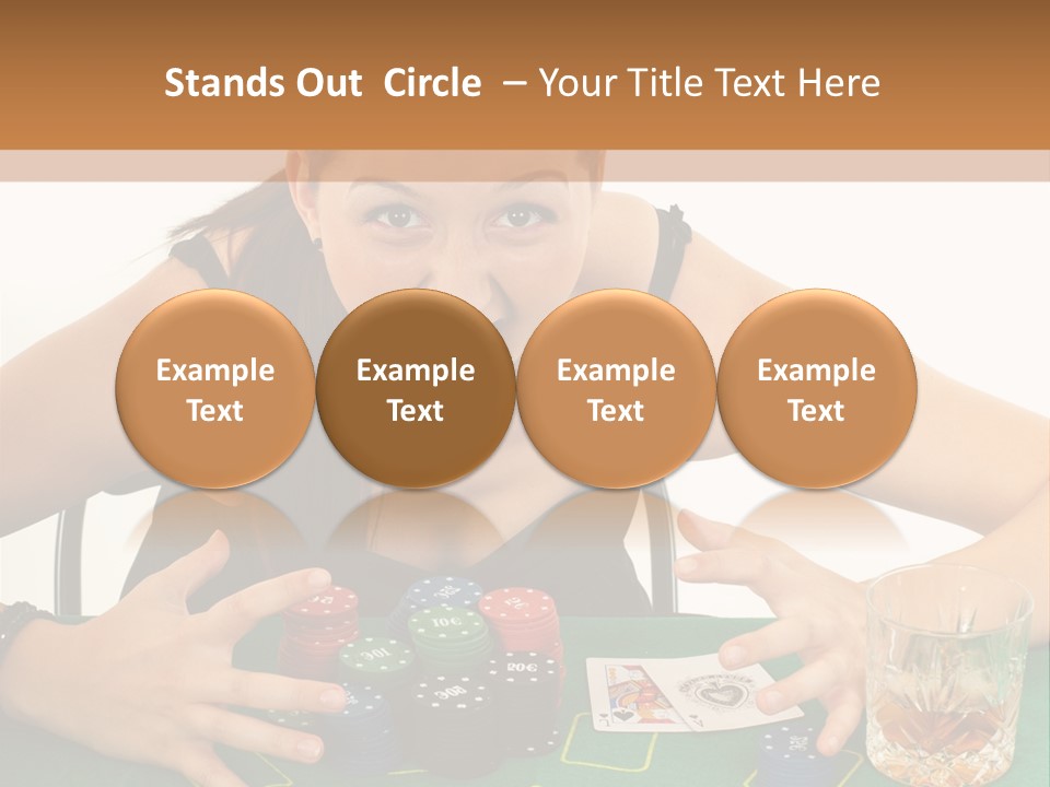 Whiskey Green Female PowerPoint Template