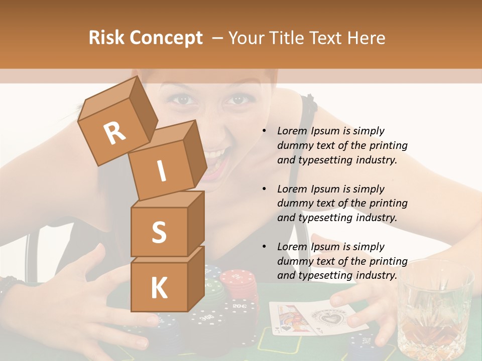 Whiskey Green Female PowerPoint Template