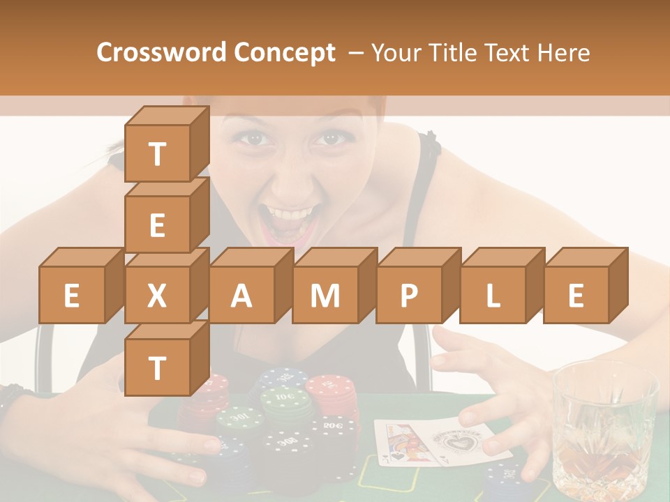 Whiskey Green Female PowerPoint Template