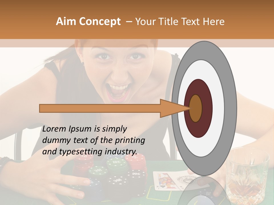 Whiskey Green Female PowerPoint Template