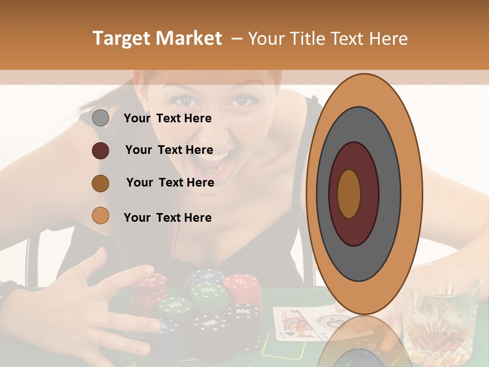 Whiskey Green Female PowerPoint Template