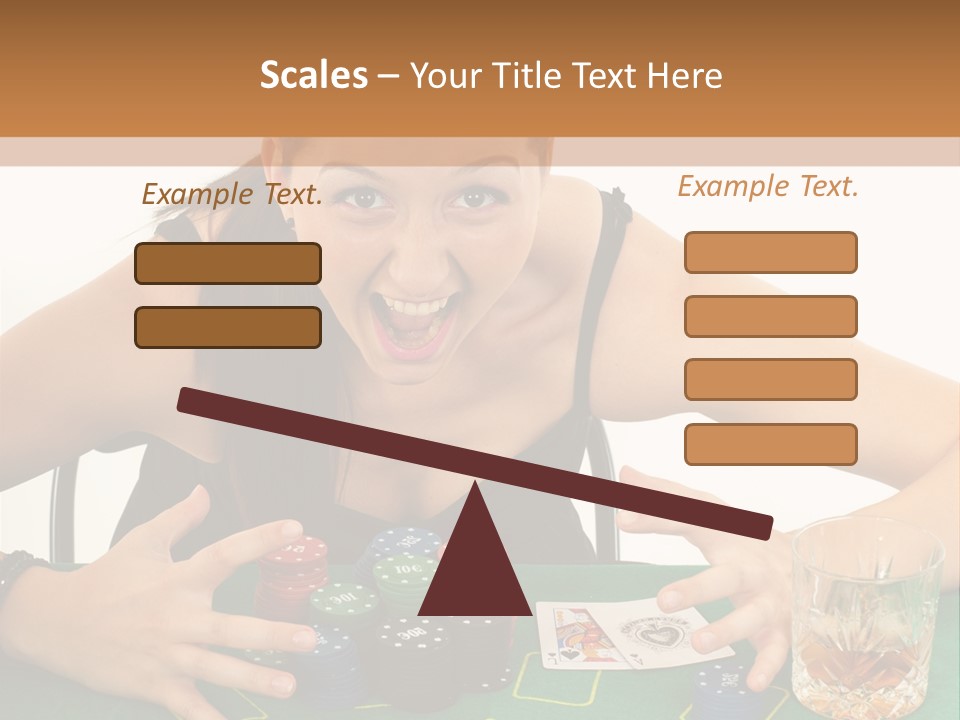 Whiskey Green Female PowerPoint Template