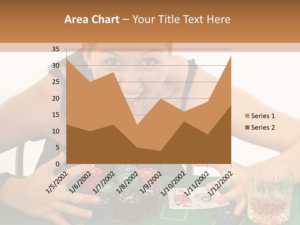 Whiskey Green Female PowerPoint Template