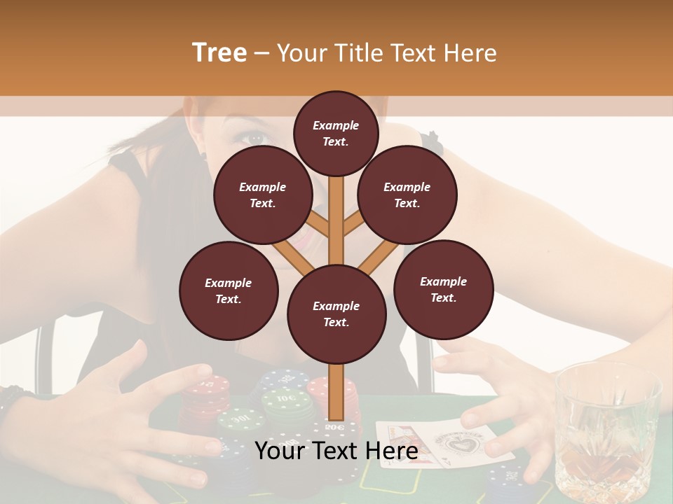 Whiskey Green Female PowerPoint Template