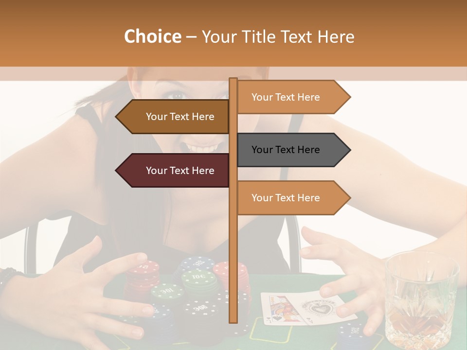 Whiskey Green Female PowerPoint Template