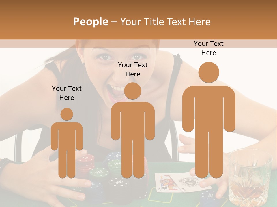 Whiskey Green Female PowerPoint Template