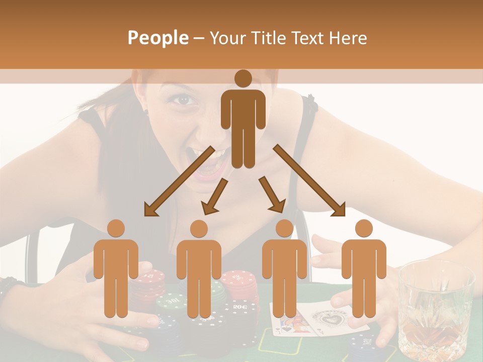 Whiskey Green Female PowerPoint Template