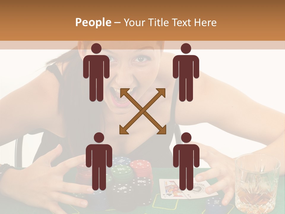 Whiskey Green Female PowerPoint Template